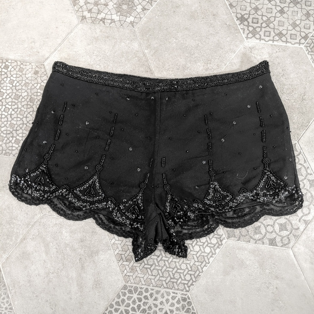 Willow & Clay 20s beading style lined shorts